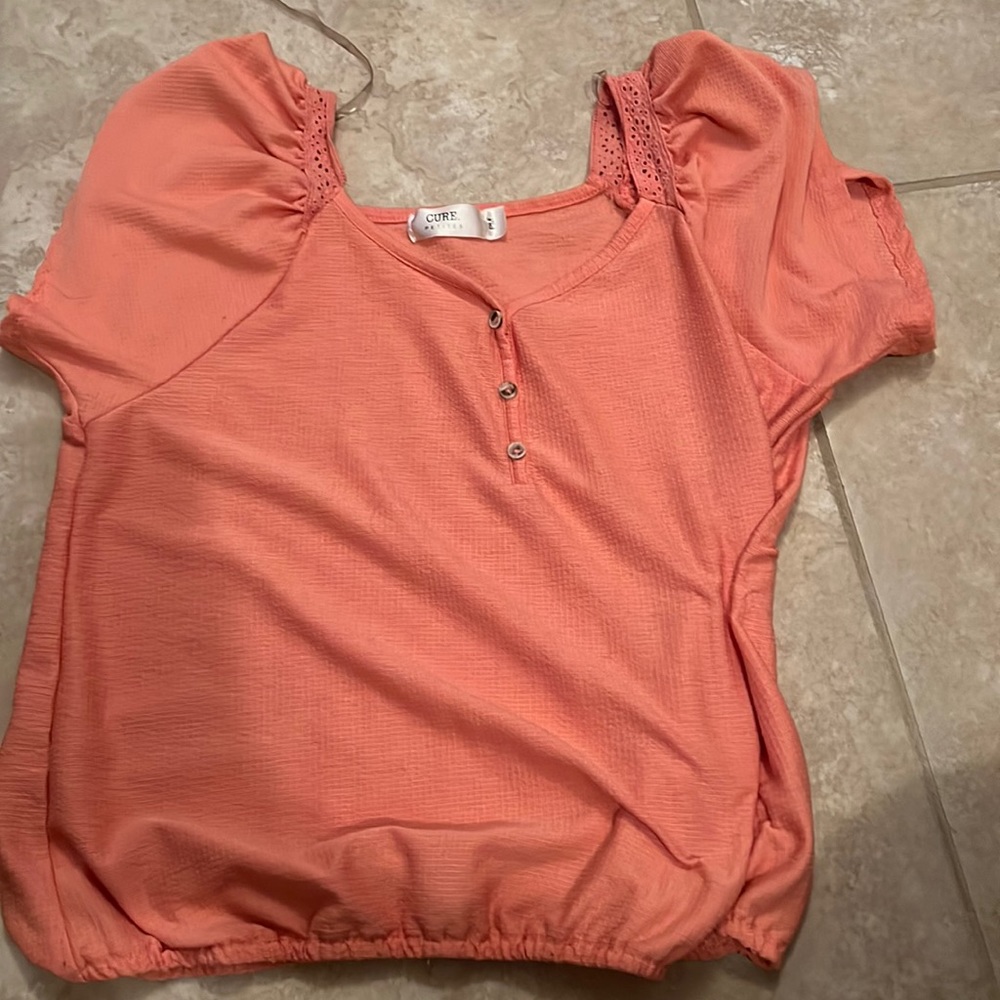 Peach dress shirt